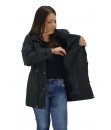 Parka Jaqueta Butu Biru P ao Extra Grande Feminino - Preto